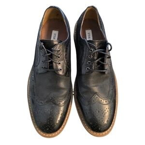 Steve Madden | Men’s Black Wingtip Oxford Dress Shoes | Size 11 | Brogue